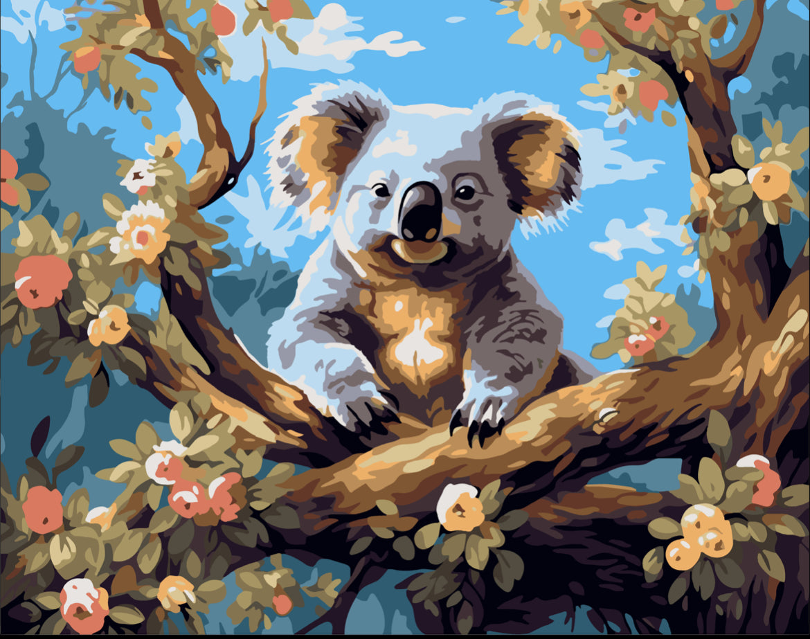Koala con flores 💎