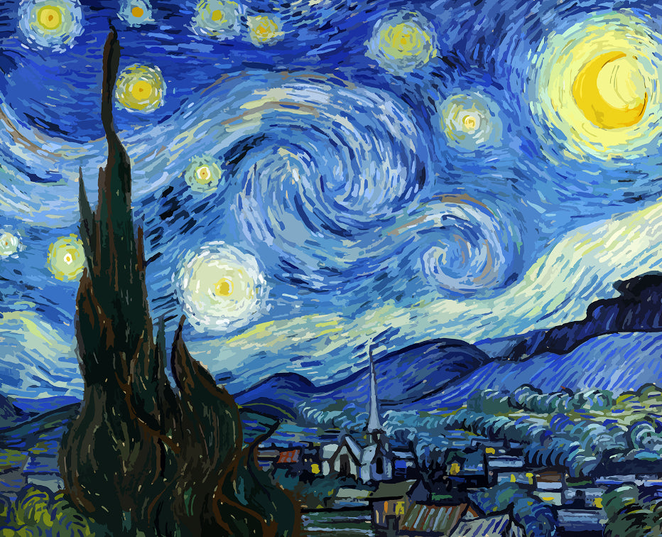 "The Starry Night" por Vincent van Gogh