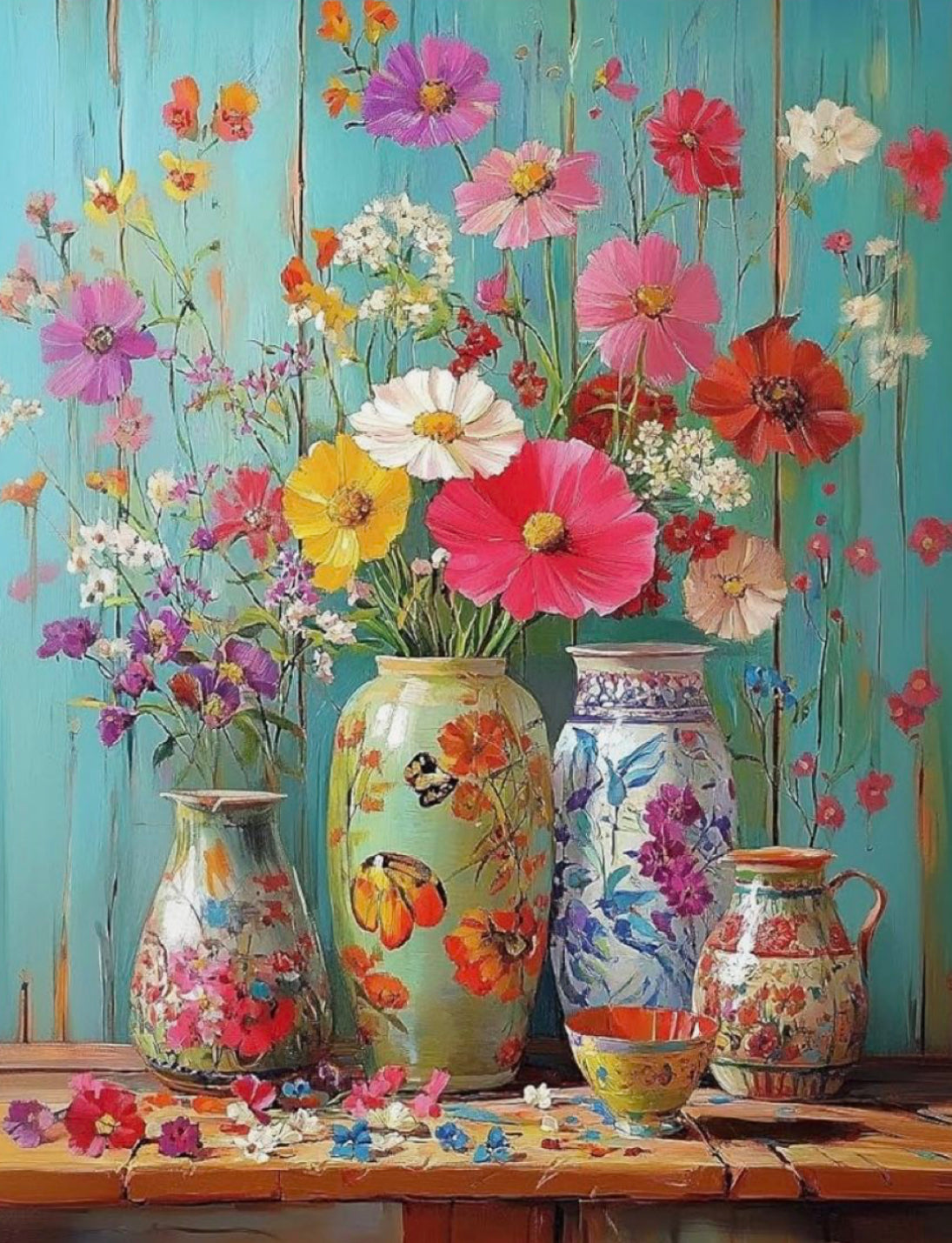 Jarrones de porcelana