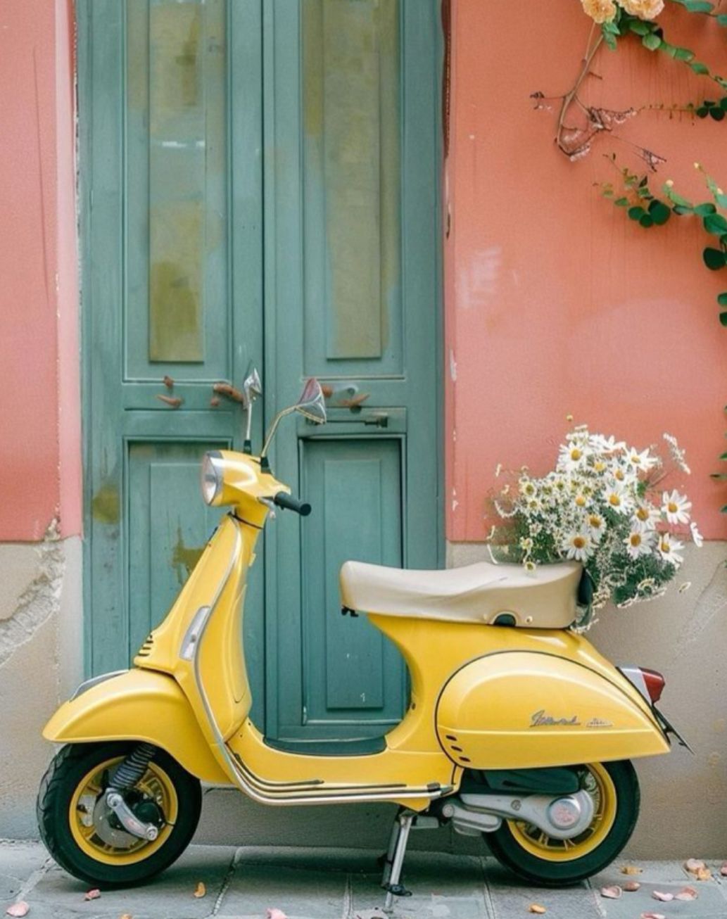 Moto amarilla