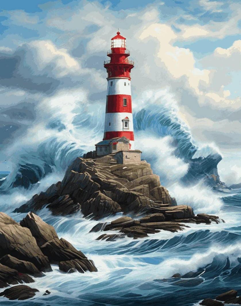 Faro en el mar