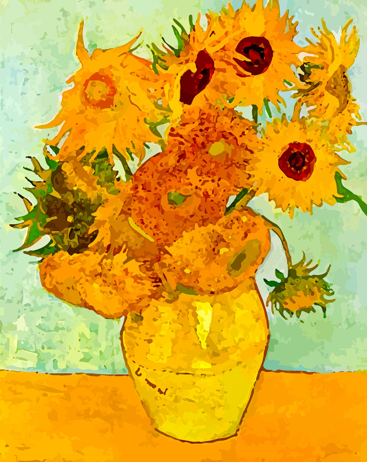 "Jarrón con Doce Girasoles" por Vincent van Gogh