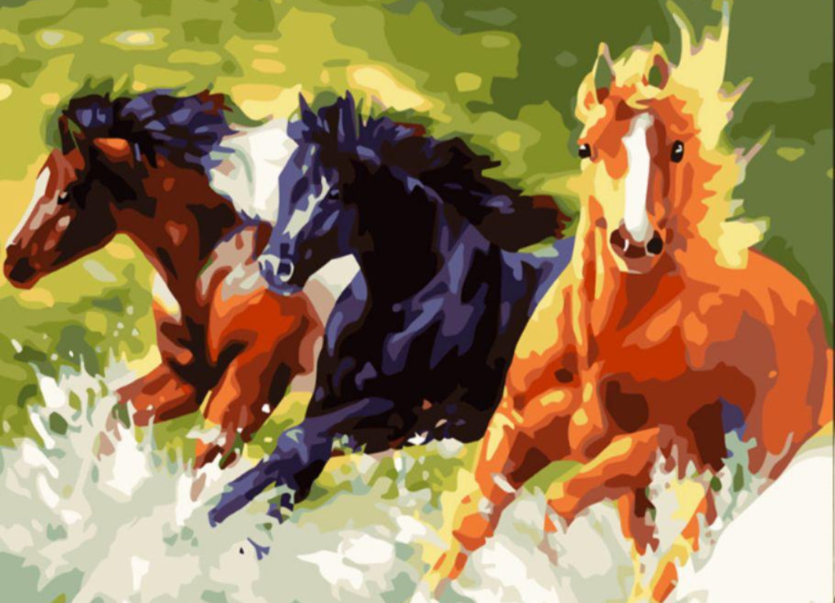 Caballos en libertad