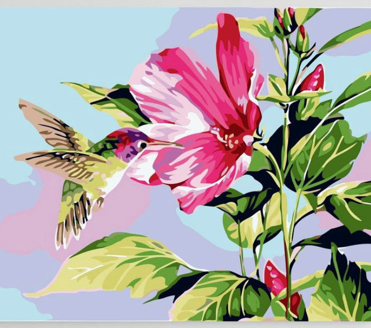 La flor y el colibrí