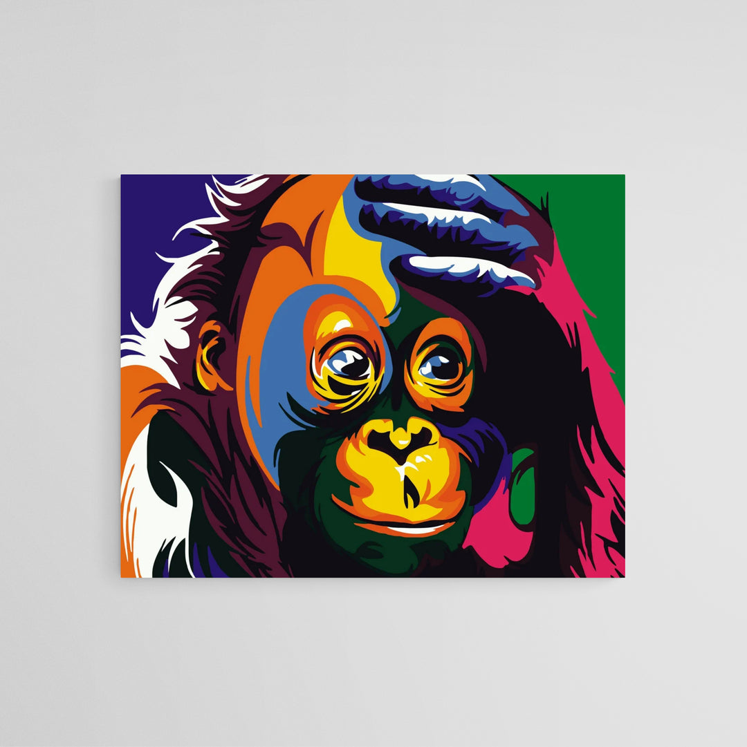 Monkey: pintura, arte, hobby, creatividad, pintar por números.
