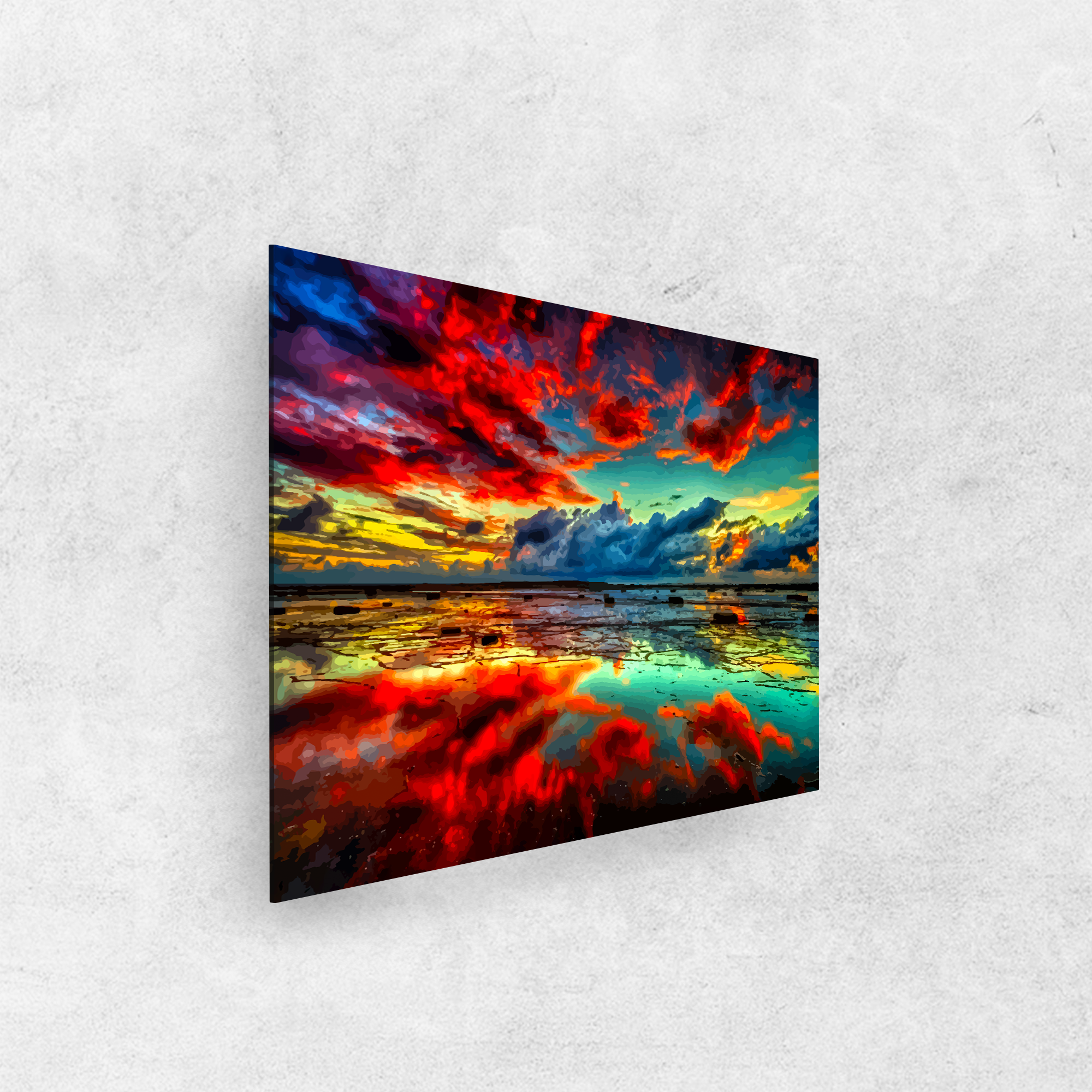 Atardecer mágico: pintura, arte, hobby, creatividad, pintar por números.
