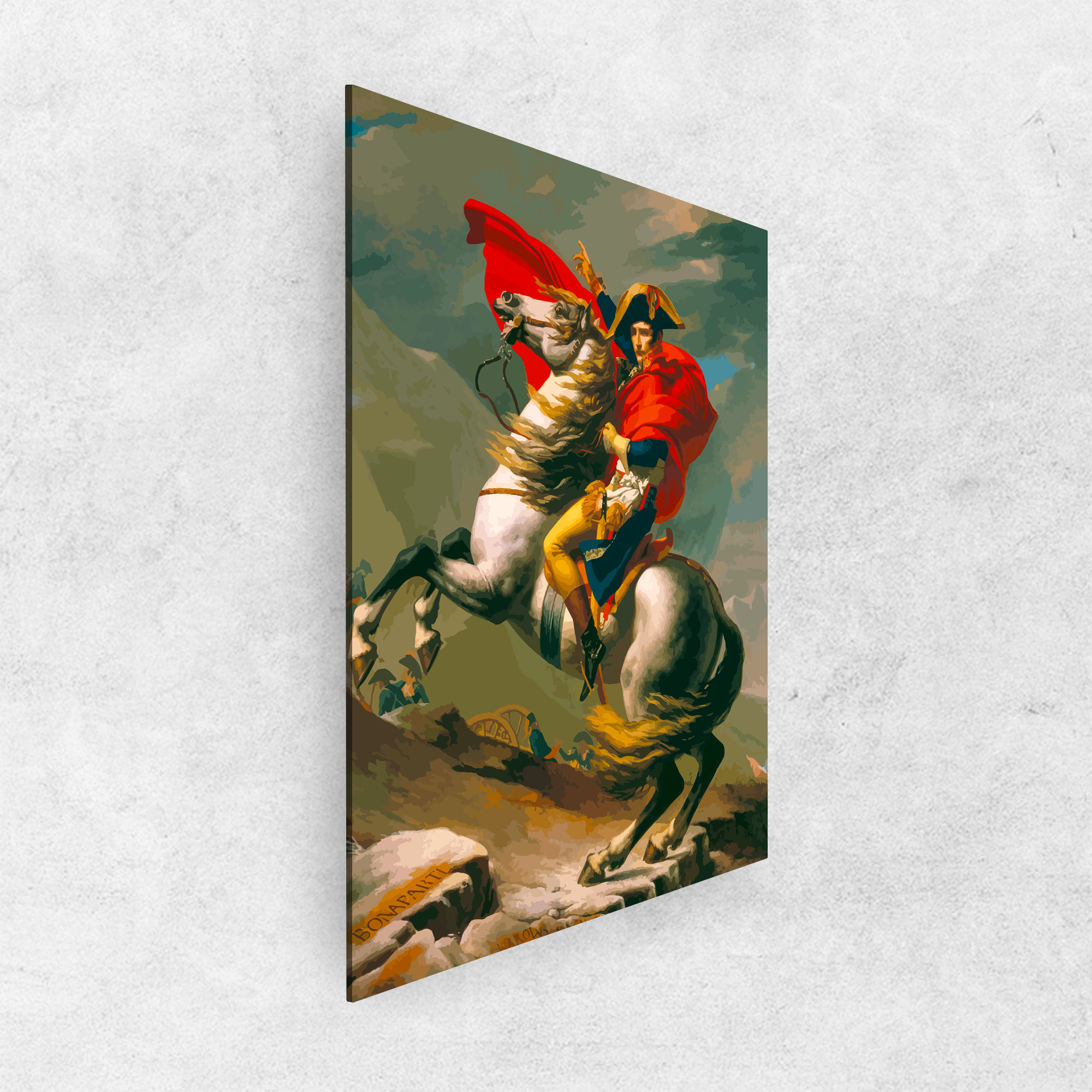 Napoleón cruzando los Alpes: pintura, arte, hobby, creatividad, pintar por números.
