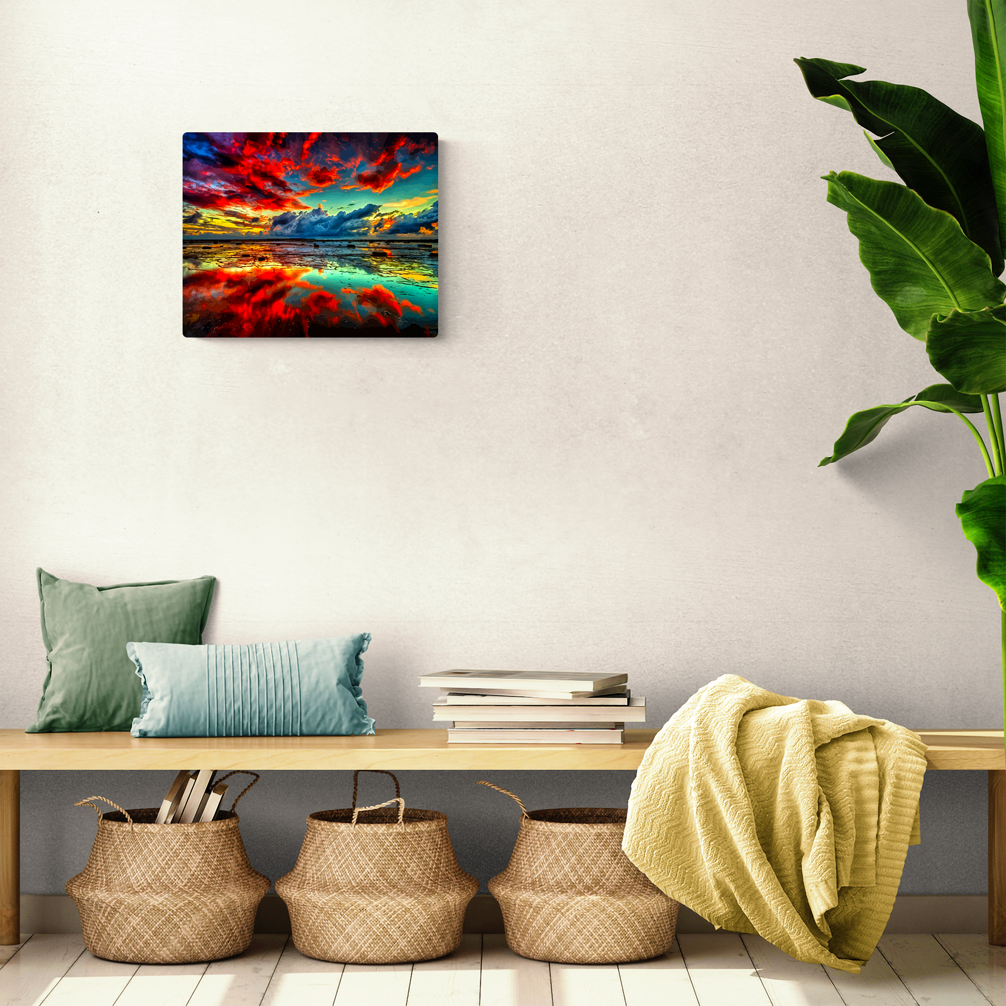 Atardecer mágico: pintura, arte, hobby, creatividad, pintar por números.