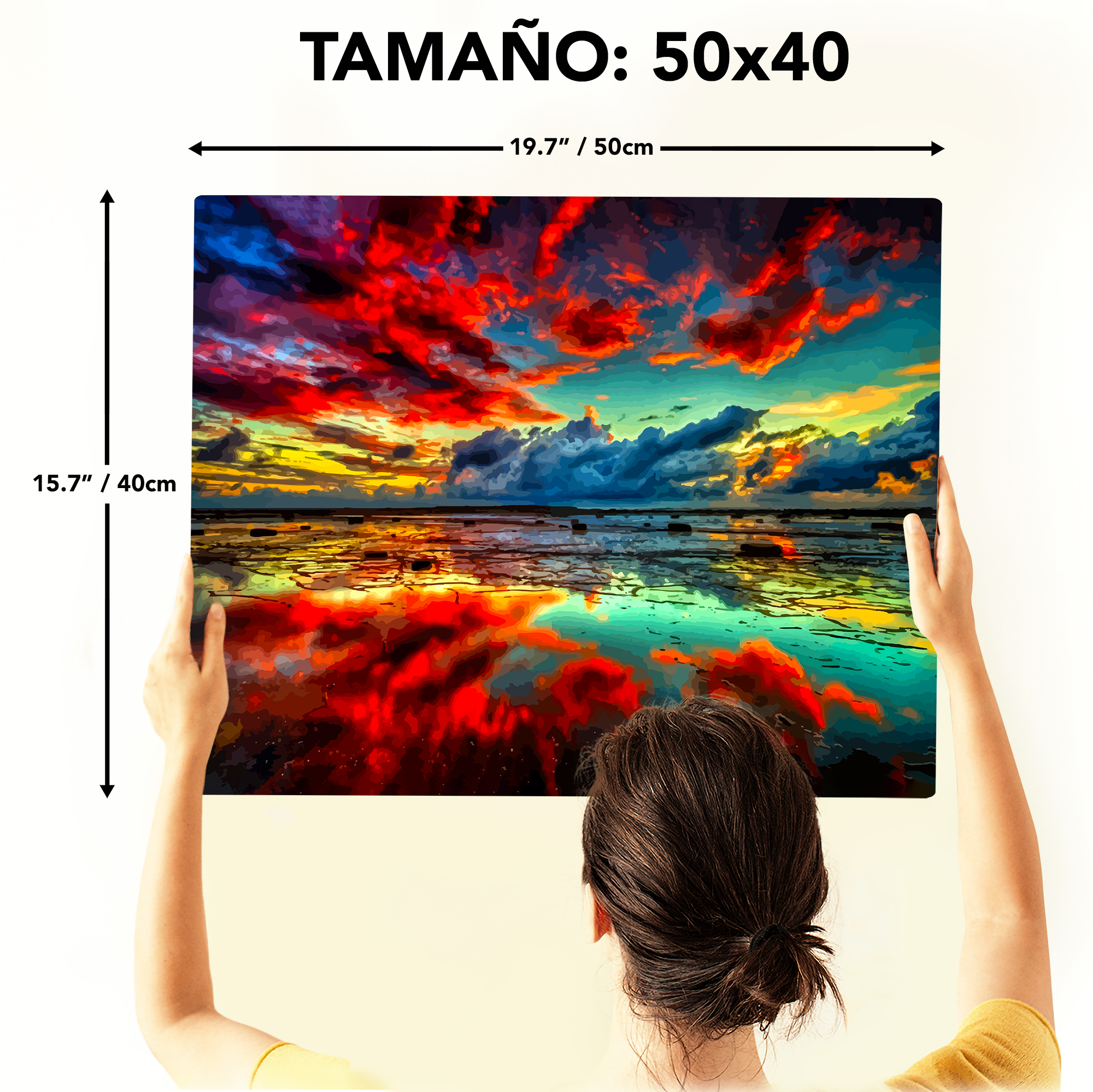 Atardecer mágico: pintura, arte, hobby, creatividad, pintar por números.